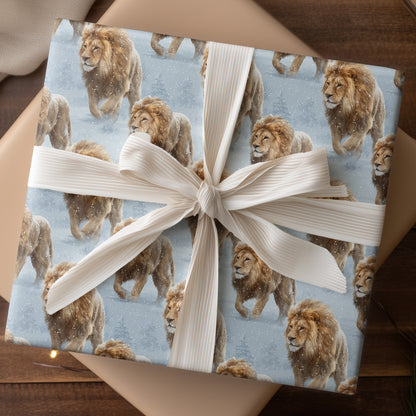 Regal Stride Through Frozen Silence