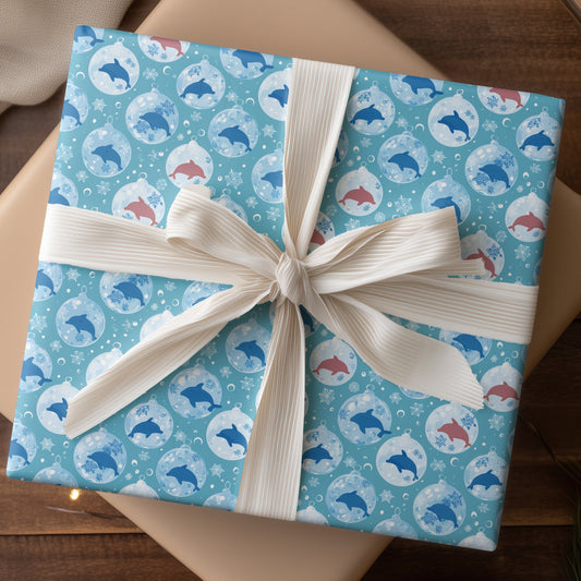 Dolphins Dance Through Winter Globes