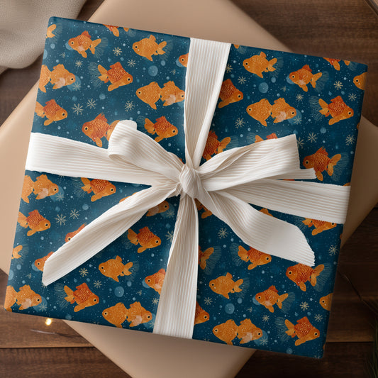 Goldfish Drift Through Frozen Moments