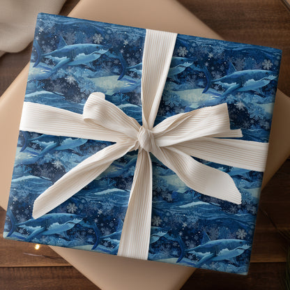 Frost Fins Swimming Through Midnight