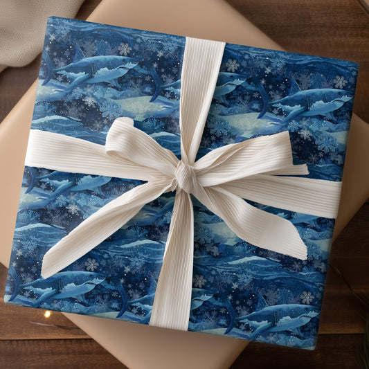 Frost Fins Swimming Through Midnight