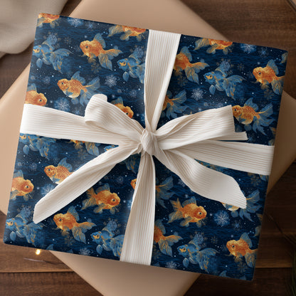 Celestial Fins Dancing Through Midnight