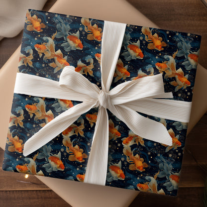 Celestial Currents Of Golden Fins