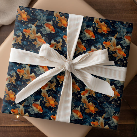 Celestial Currents Of Golden Fins