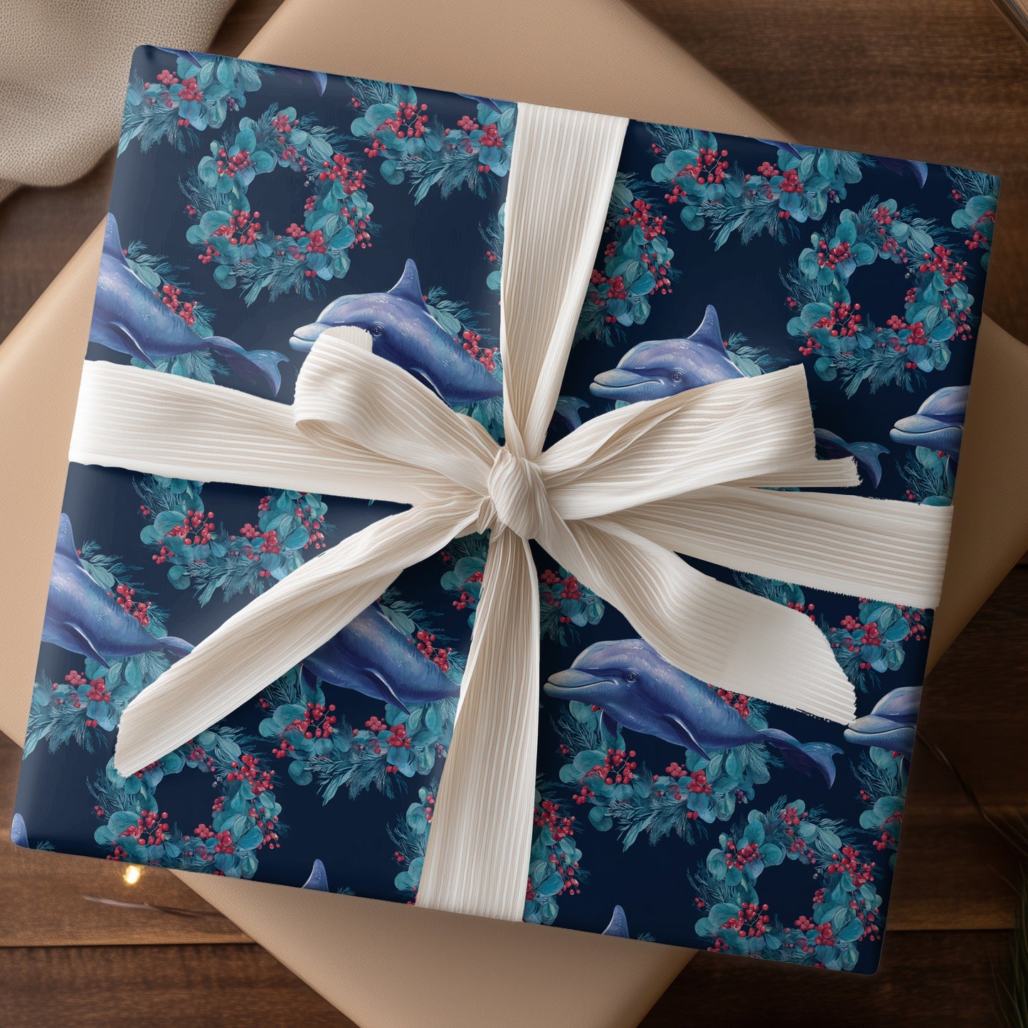 Whales Dance Through Winter's Garden