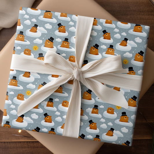 Cloudy Bears Ride Winter's Breeze