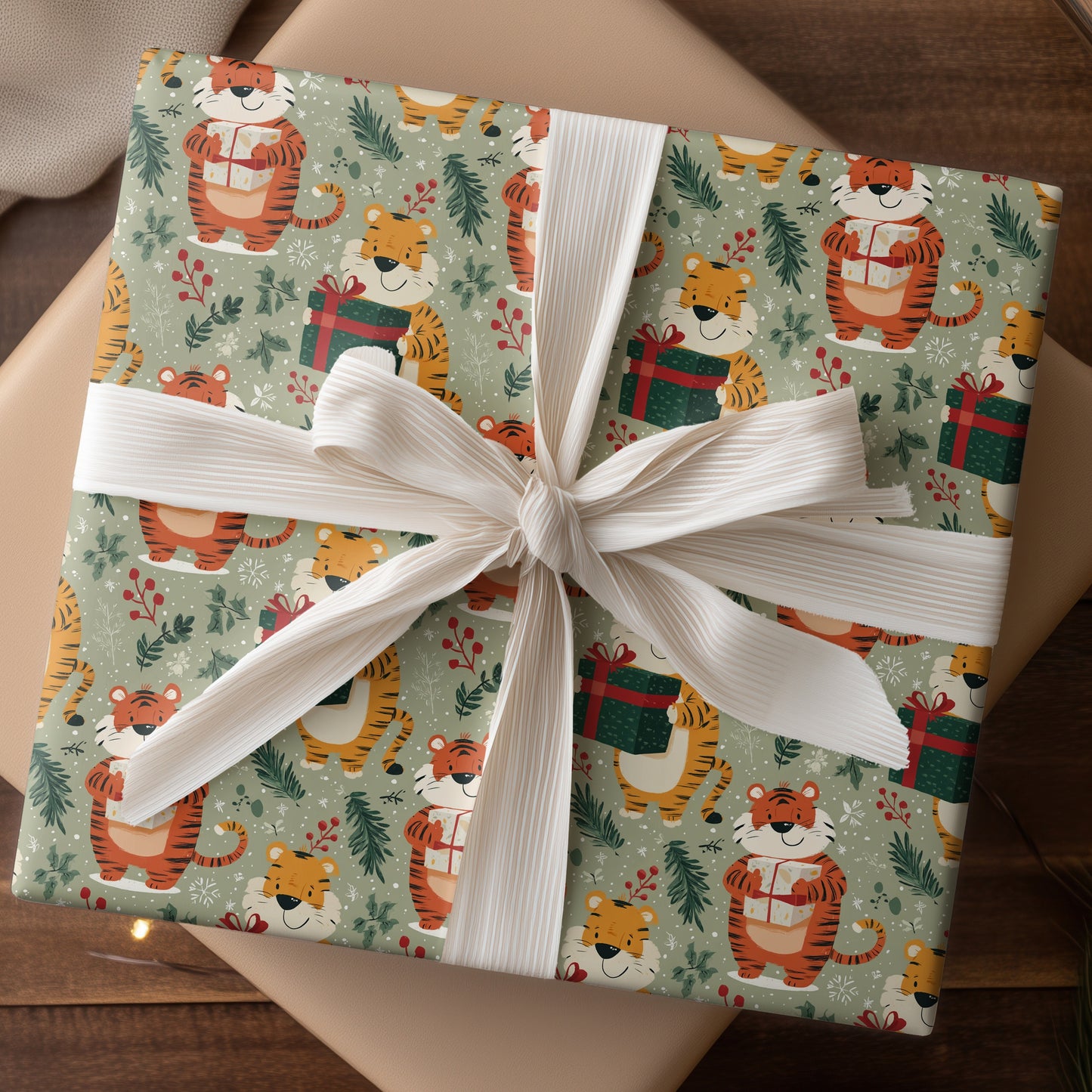Tigers Wrap Gifts With Festive Joy