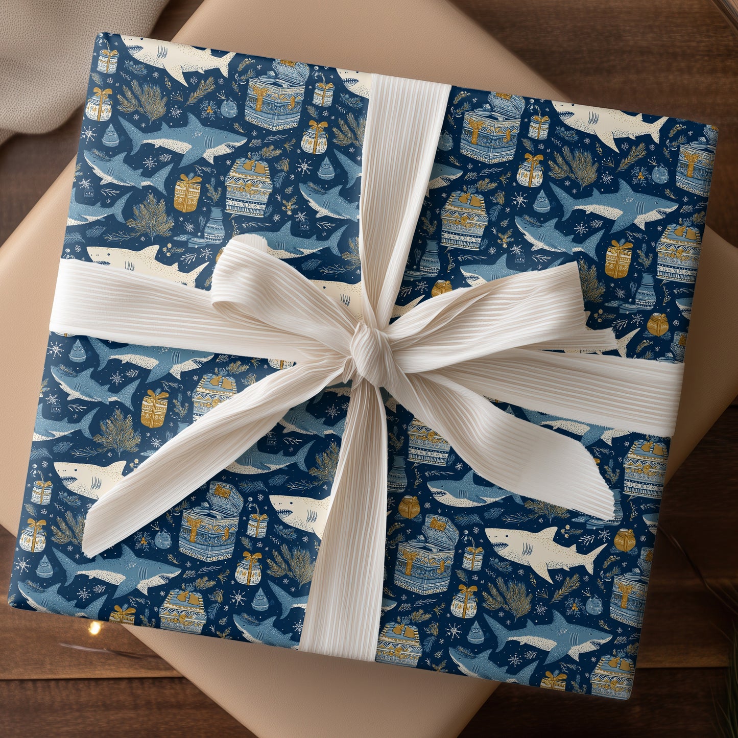 Winter Sharks Wrap Holiday Secrets