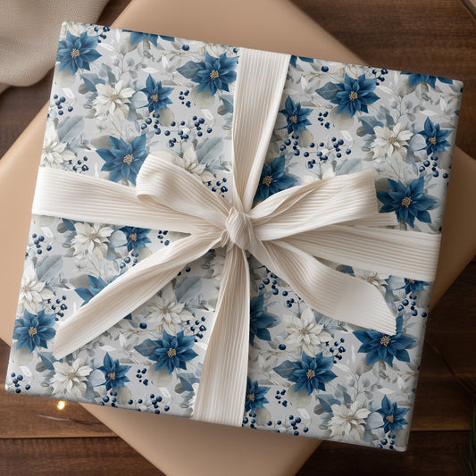 Winter Blooms In Midnight Blue