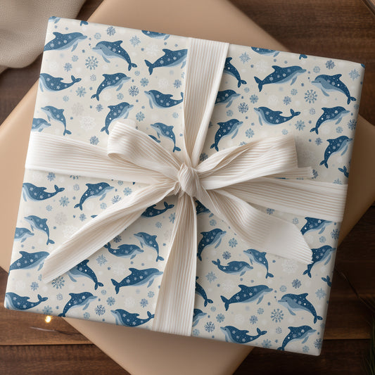 Dancing Dolphins Through Frozen Skies