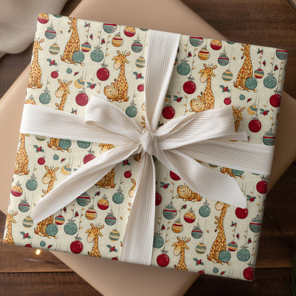 Giraffes Unwrap Christmas Magic