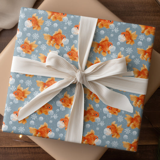 Goldfish Waltz Through Frozen Moments