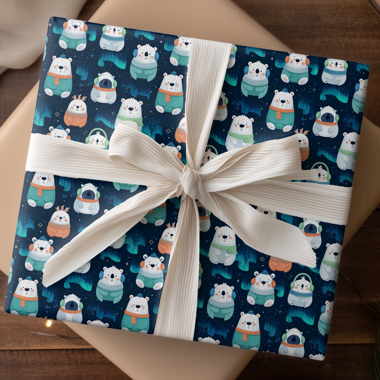 Arctic Friends Dancing Through Starlight