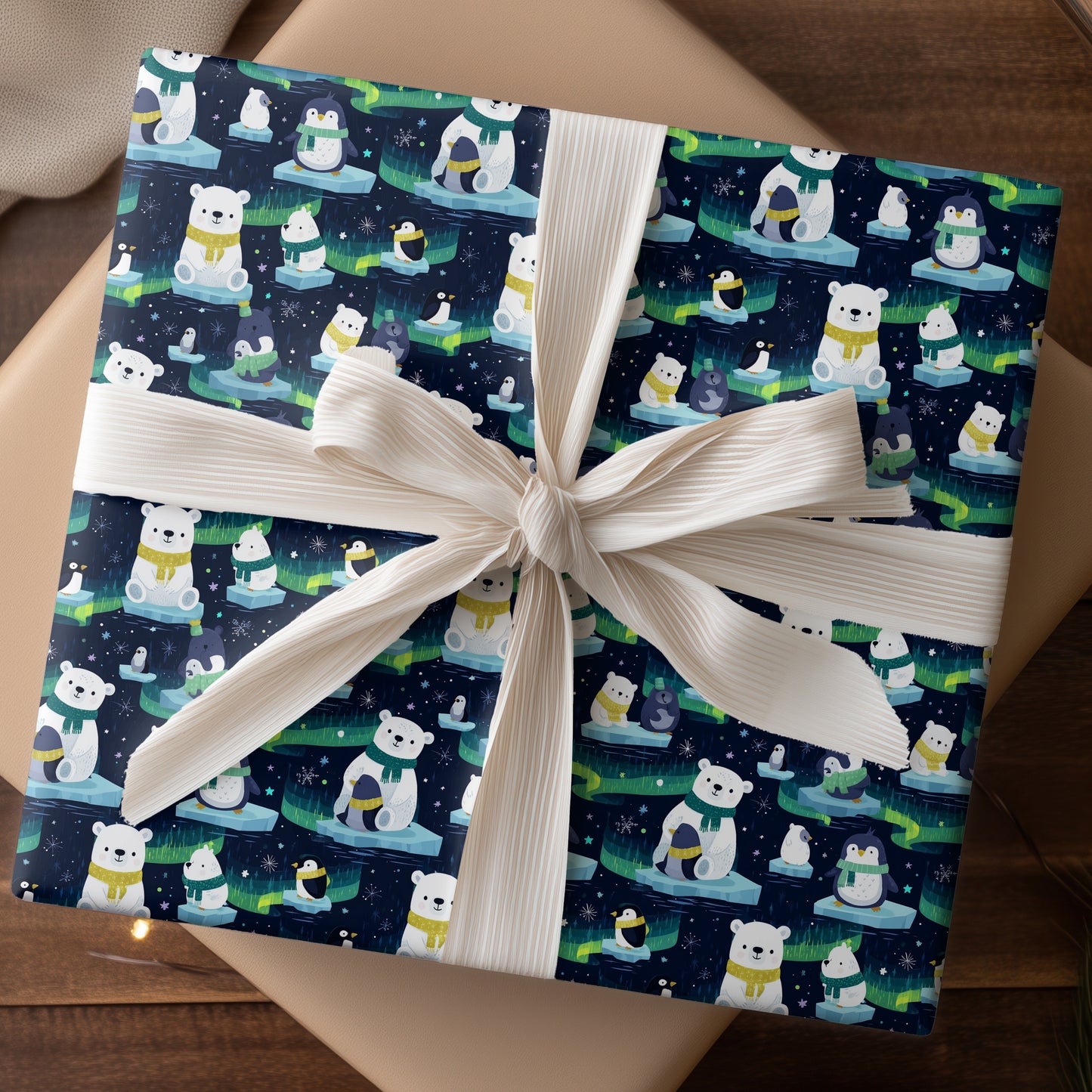 Polar Friends Float Through Starlight