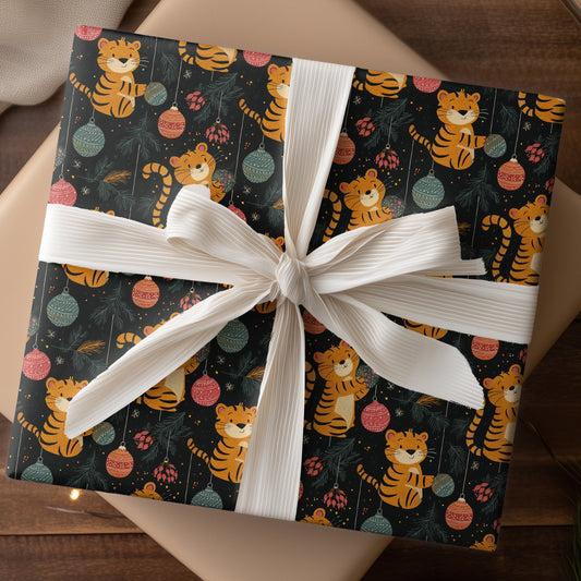 Tigers Trim The Festive Tree