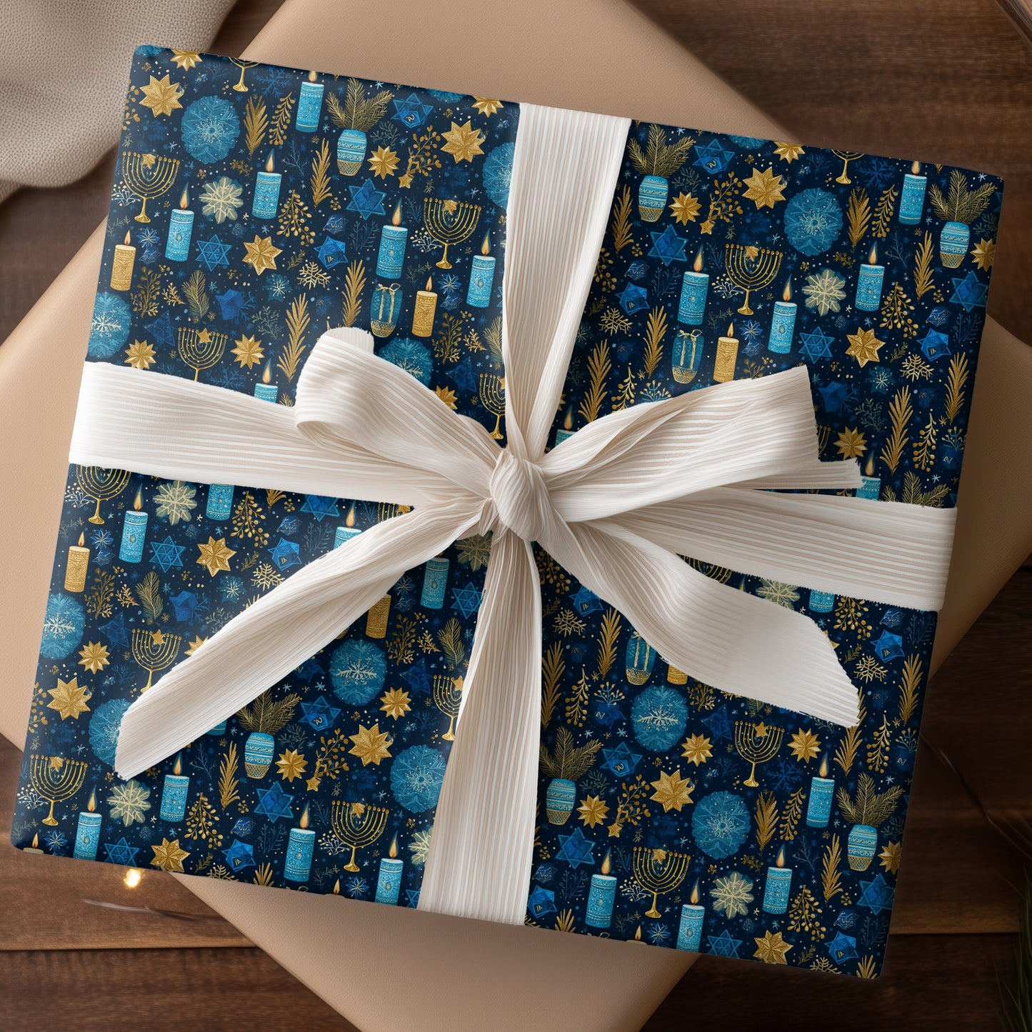 Golden Lights Dance Through Winter