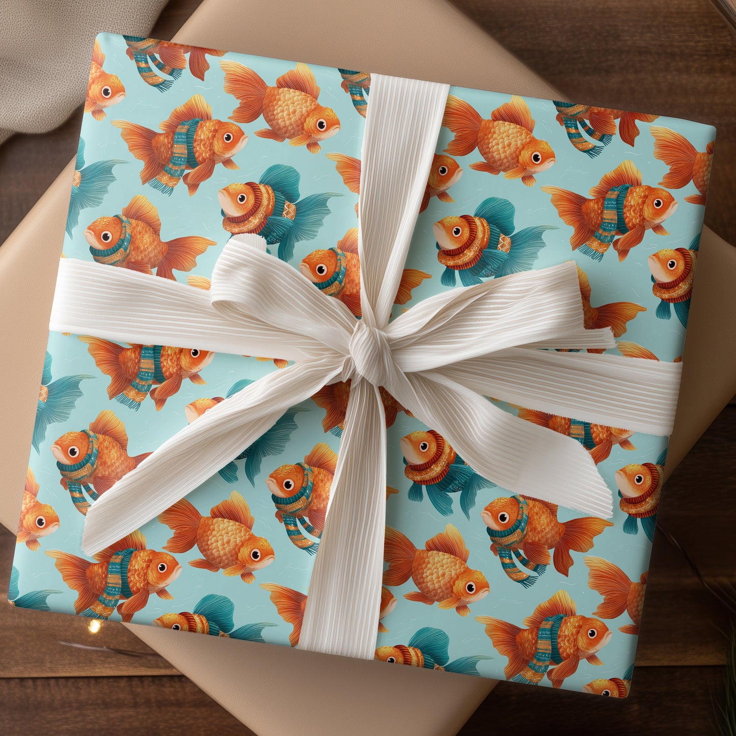 Goldfish Waltz In Winter's Warmth