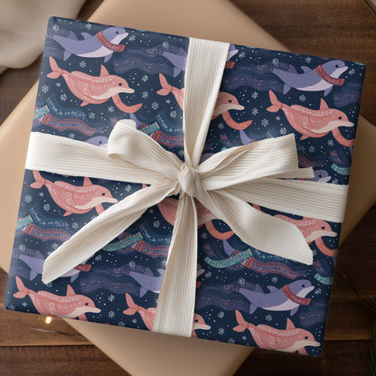 Dolphins Dance Through Winter's Melody