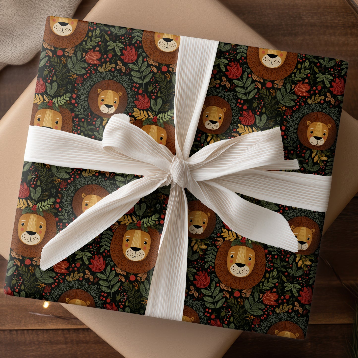 Lions Bloom Among Crimson Berries