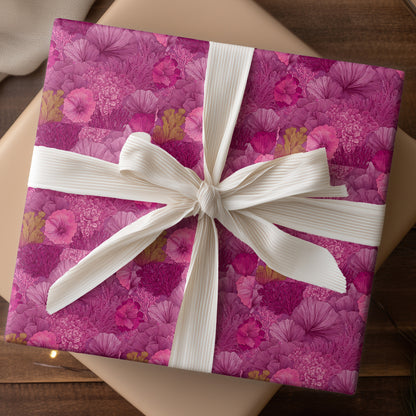 Coral Blooms Dancing Magenta Waves