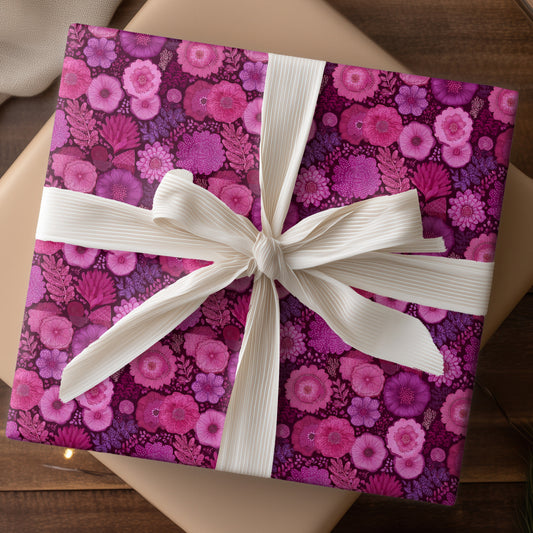 Magenta Blooms Dance In Darkness