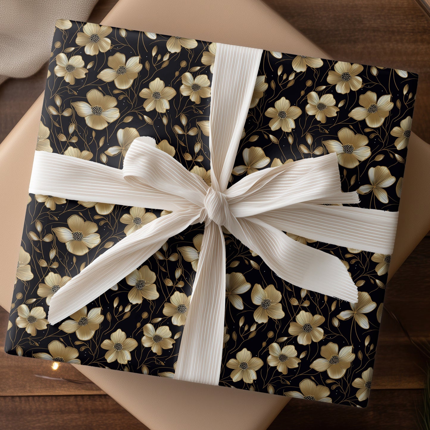 Golden Blooms Dance Midnight Waltz