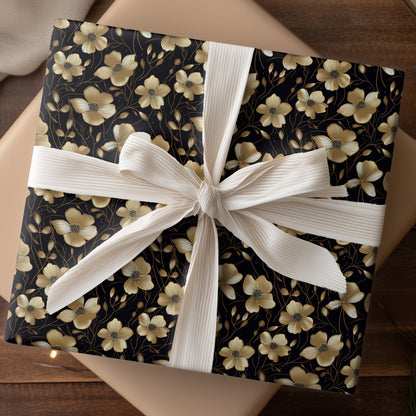 Golden Blooms Dance Midnight Waltz