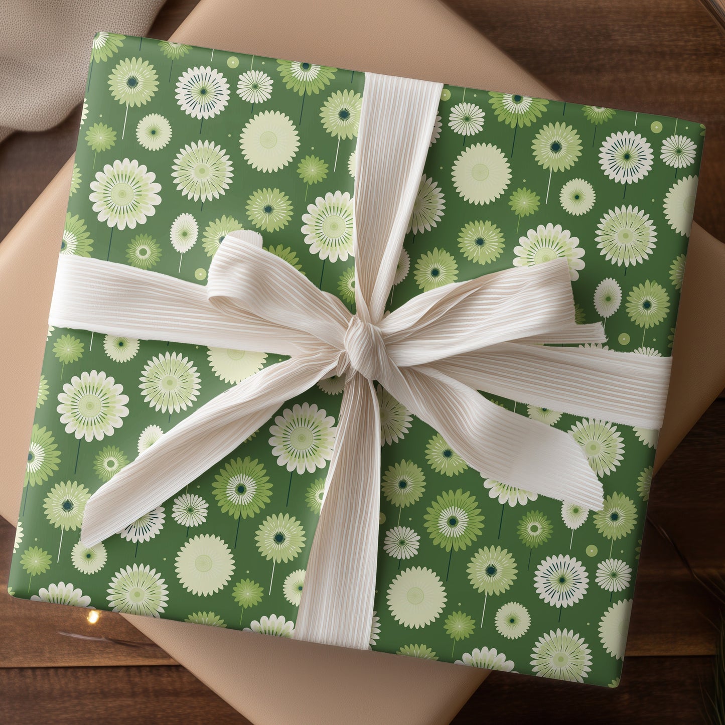 Green Meadows Dance With Petals