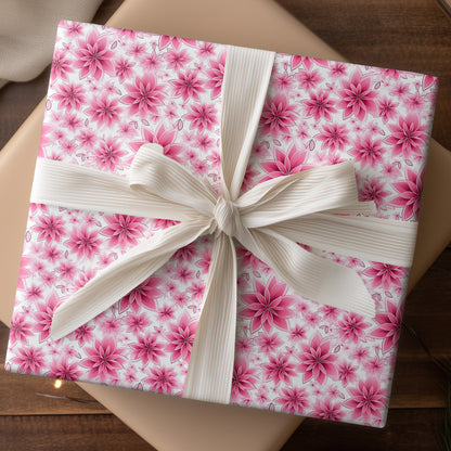 Pink Blossoms Dancing Softly