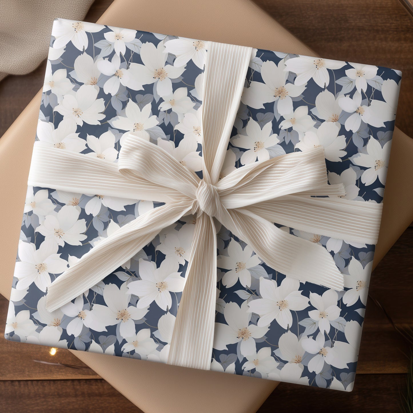 Soft Petals Dance Against Midnight