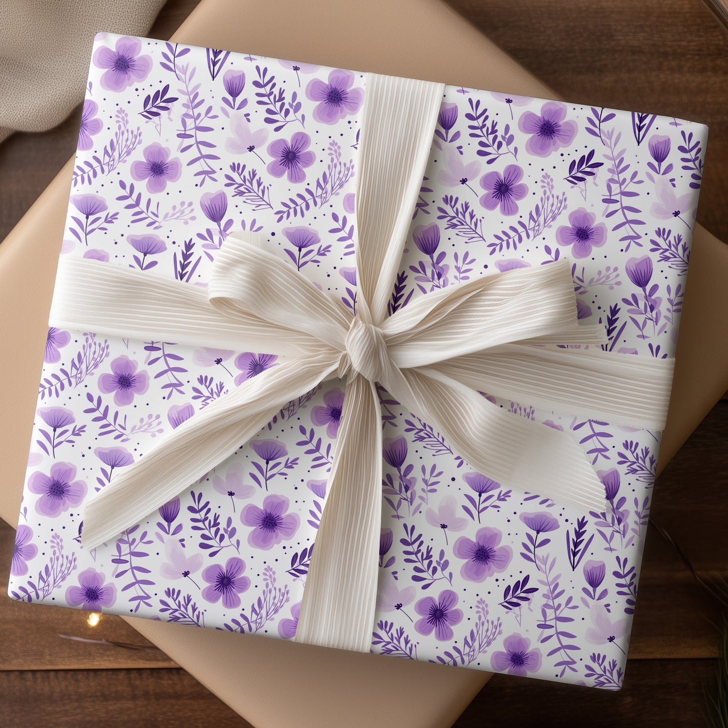 Purple Petals Dancing Softly