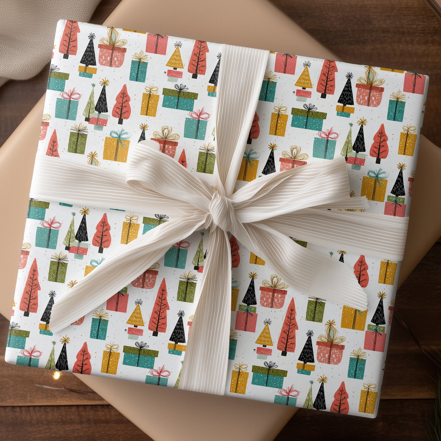 Festive Parcels Dance With Trees