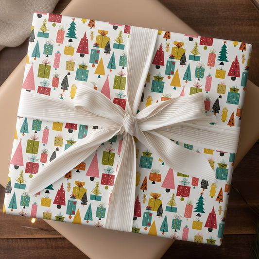 Festive Forest Of Geometric Joy