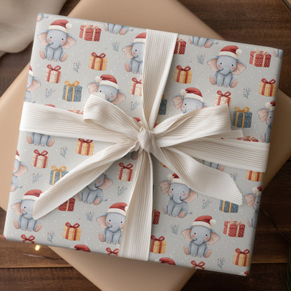 Elephants Unwrap Holiday Cheer