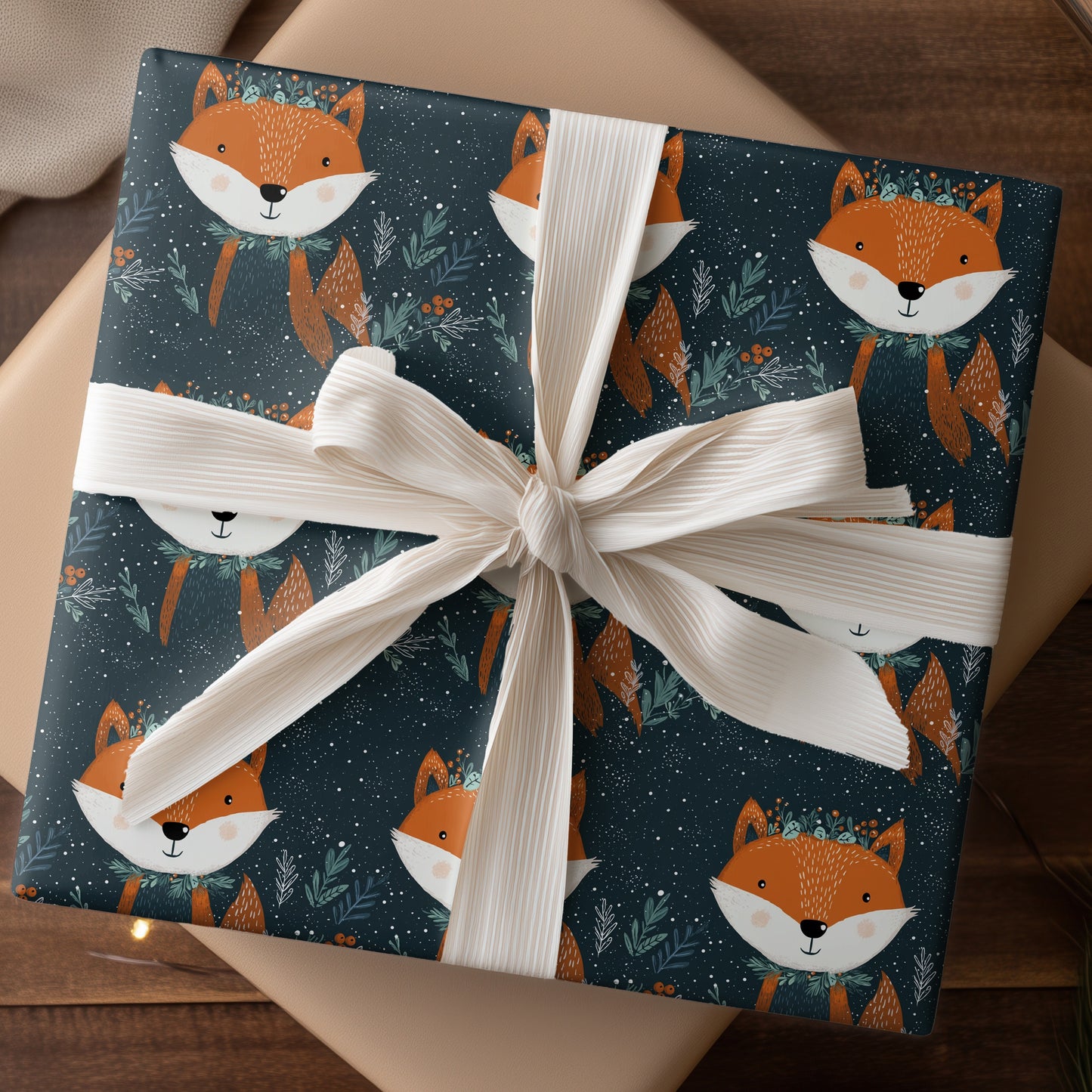 Winter's Cozy Fox Wanders Home