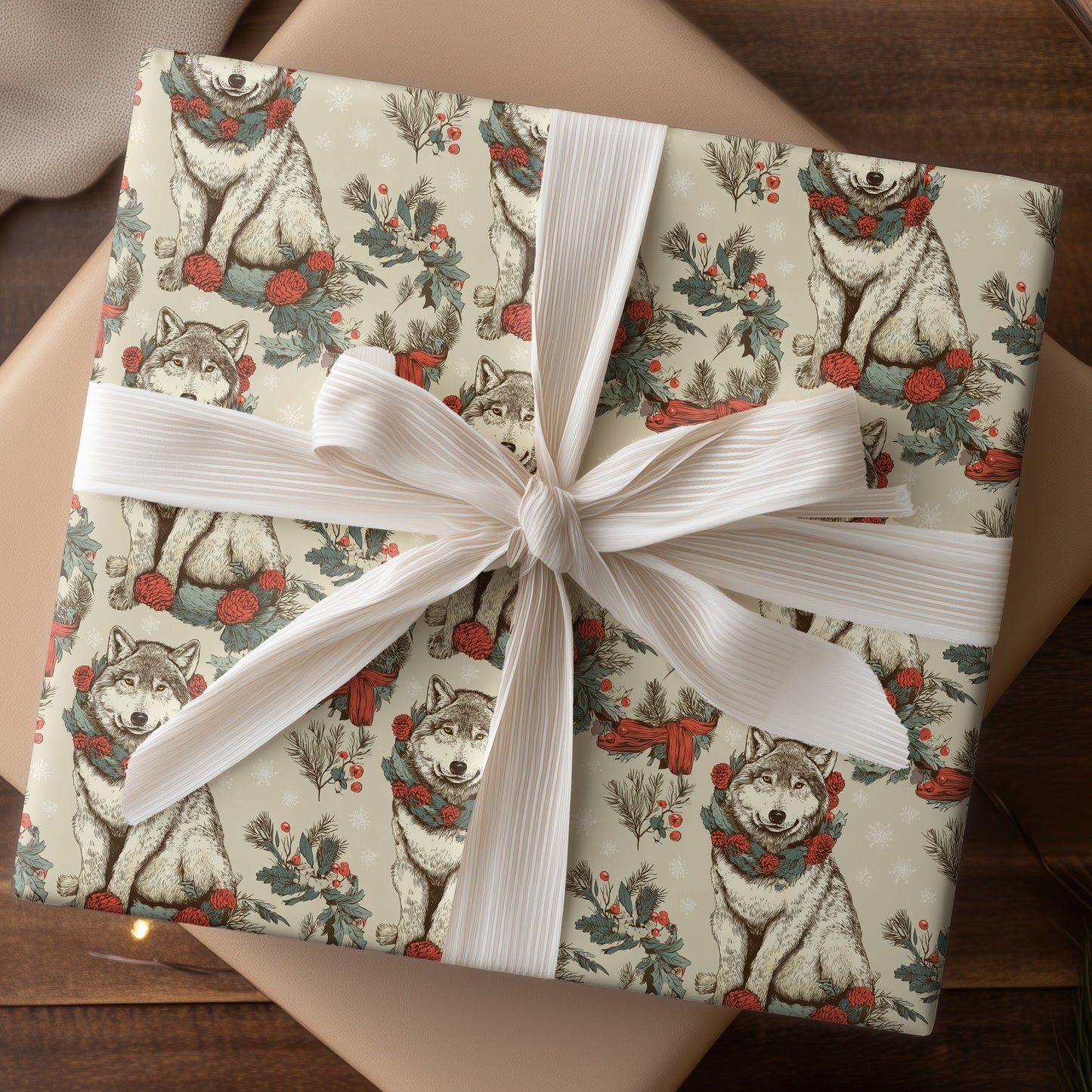 Winter's Crimson Pine Companions