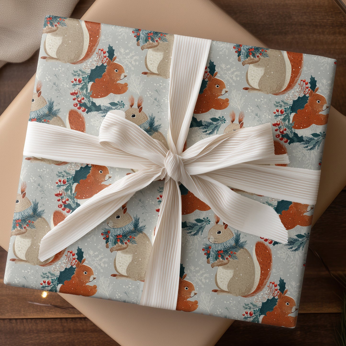 Winter's Woodland Squirrel Ballet