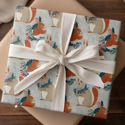 Winter's Woodland Squirrel Ballet