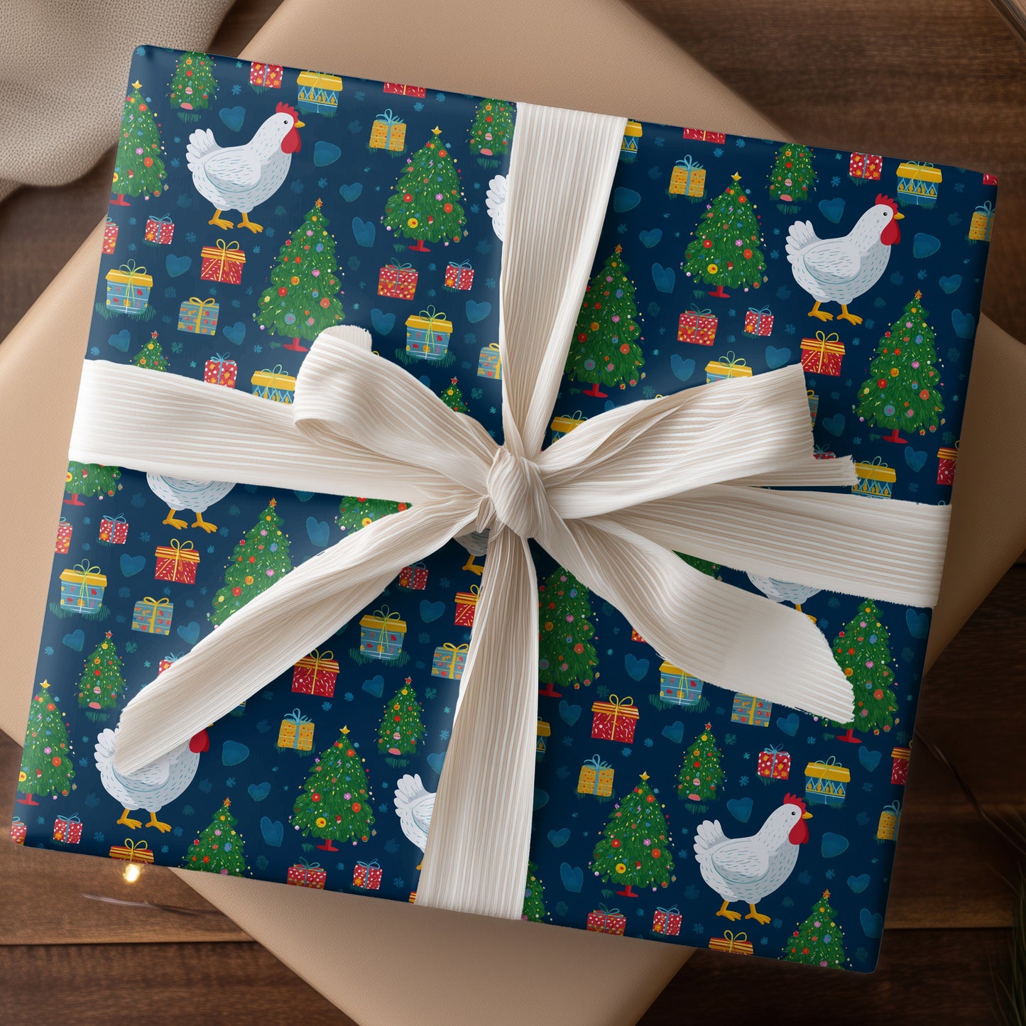 Holiday Hen Celebrates Christmas Cheer