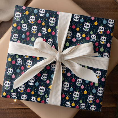 Panda's Playful Holiday Parade