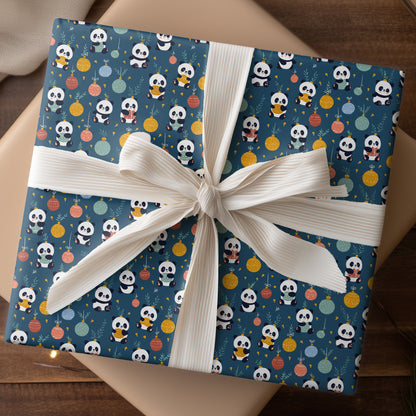 Panda's Playful Holiday Dance