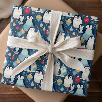 Penguins Unwrap Winter's Playful Magic