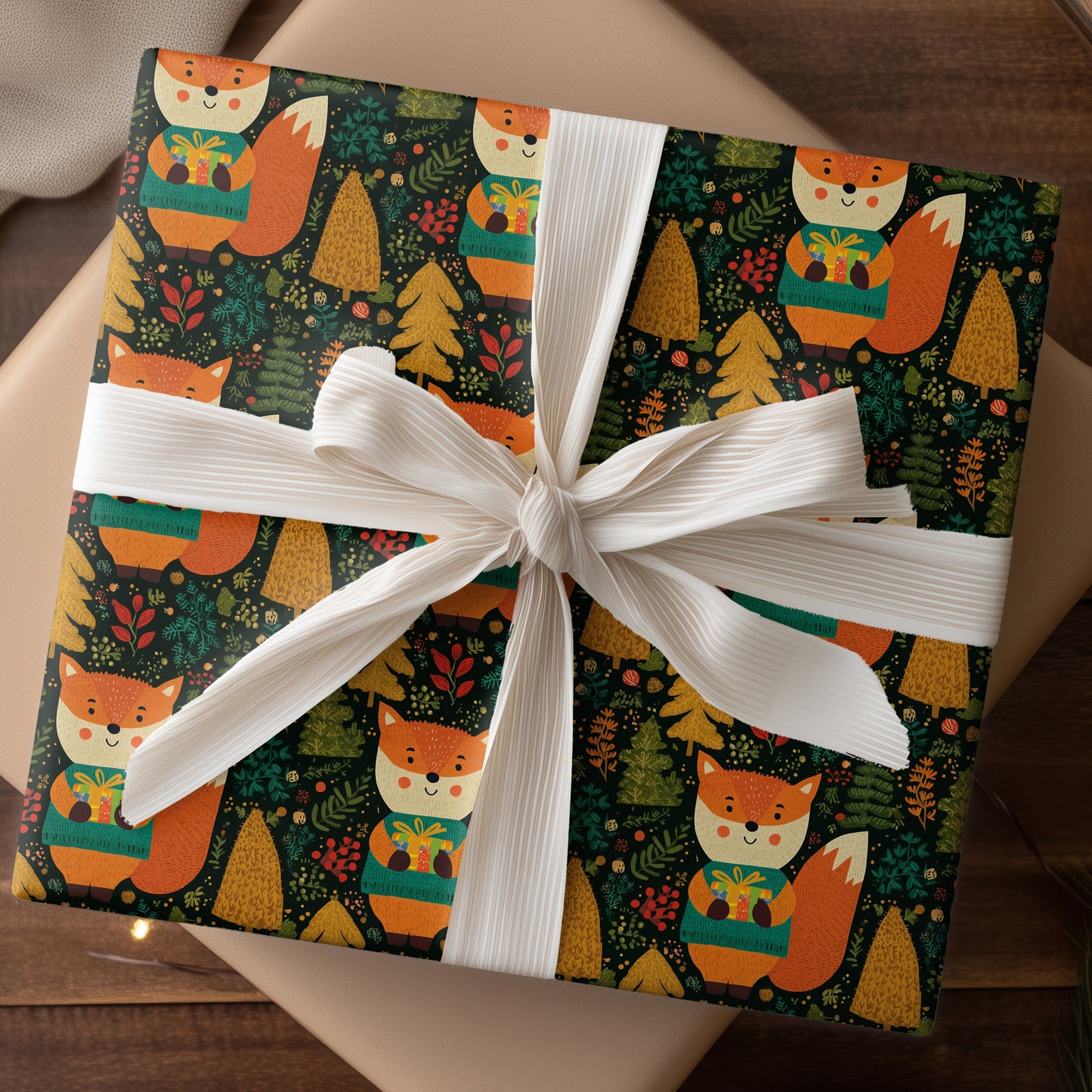 Festive Forest Fox Brings Joy