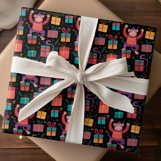 Monkey Celebrates Gift-Giving Season