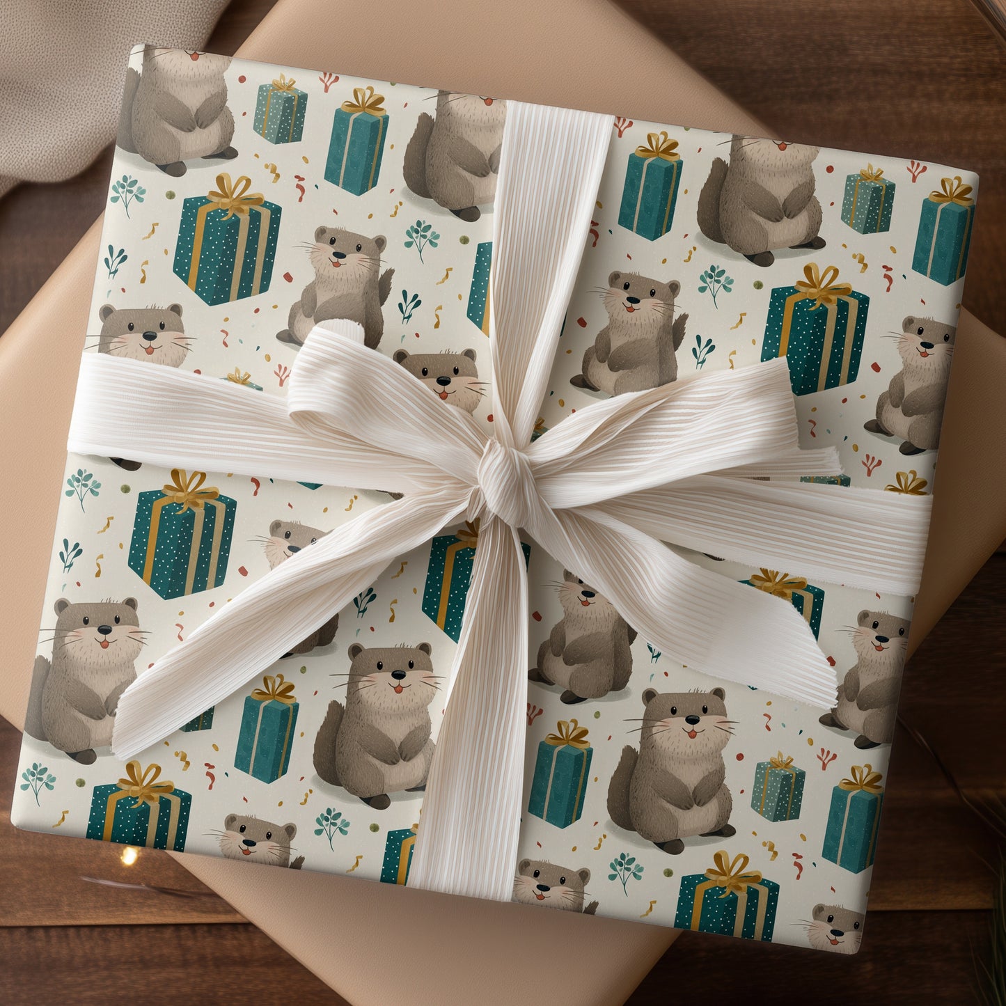 Playful Critters Unwrap Holiday Cheer