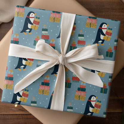 Festive Penguin's Gift Parade