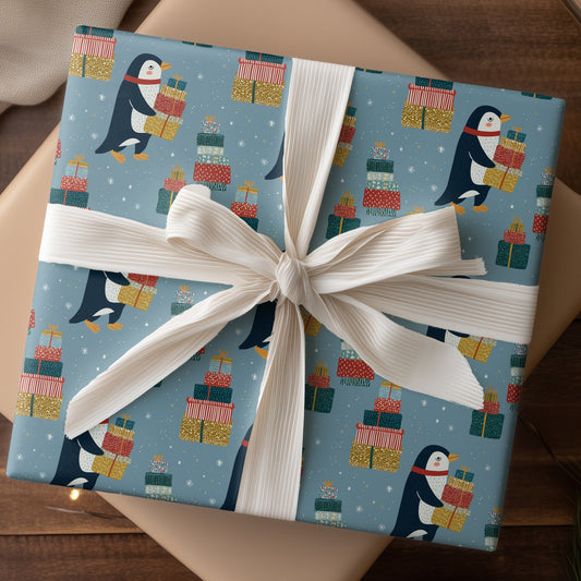 Festive Penguin's Gift Parade
