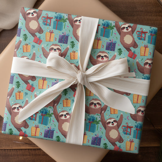 Sloths Celebrate Surprise Party Time