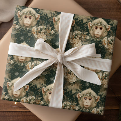 Winter's Tender Primate Portrait