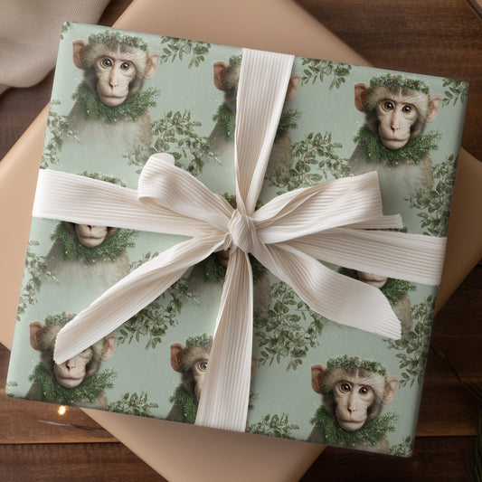 Winter's Gentle Primate Portrait